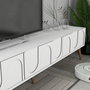 Hanah Home Lyon 44 Blanco y Nogal